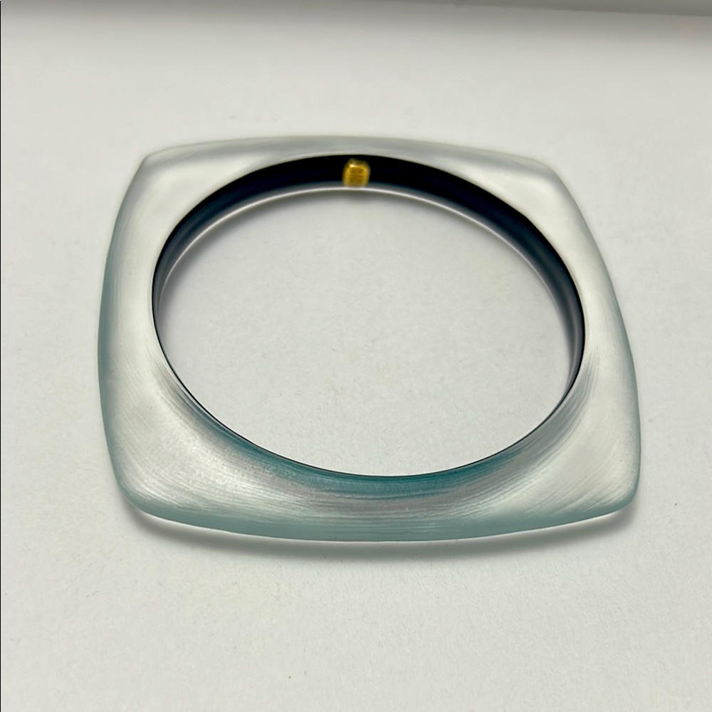 EUC Alexis Bittar Square Frosted Bangle Bracelet